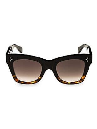 havana rectangular cat eye sunglasses celine|Celine cat eye sale.